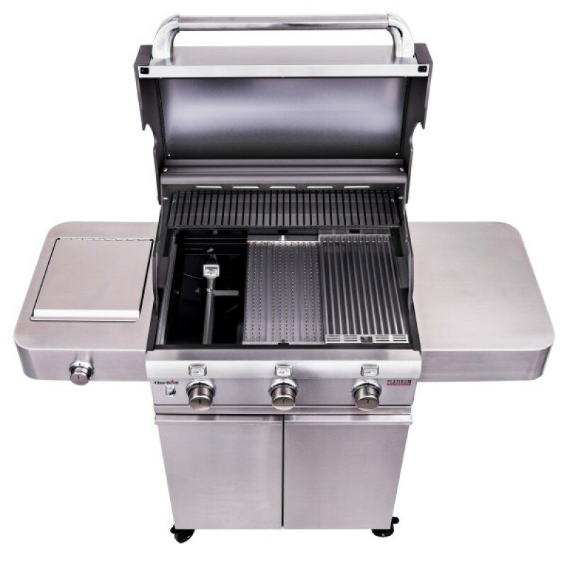 Газовый гриль Char-Broil Platinum 3400 S, нерж. сталь  