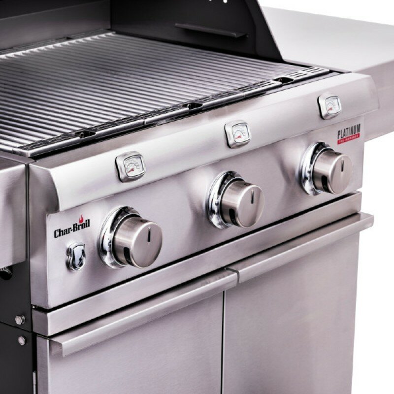 Газовый гриль Char-Broil Platinum 3400 S, нерж. сталь  