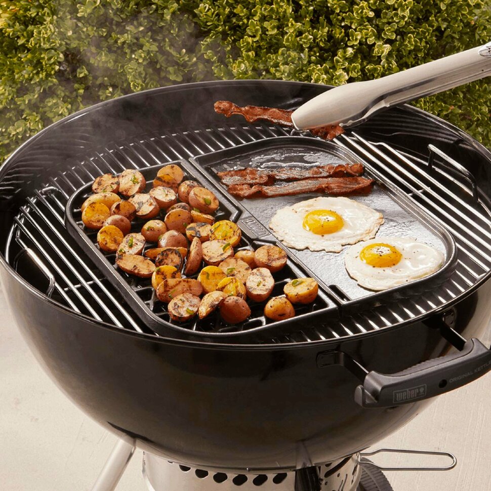 Чугунные решетка гриль и противень Weber Gourmet BBQ System  