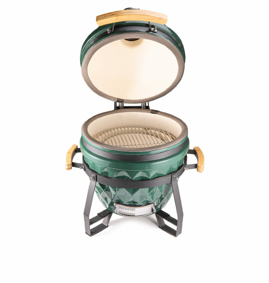 Керамический гриль Diamond Egg S, зелёный  