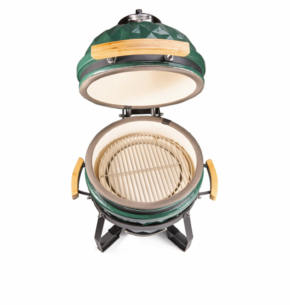 Керамический гриль Diamond Egg S, зелёный  