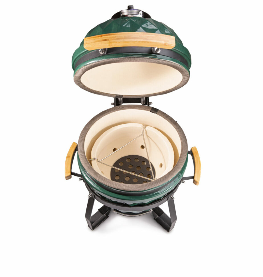 Керамический гриль Diamond Egg S, зелёный  