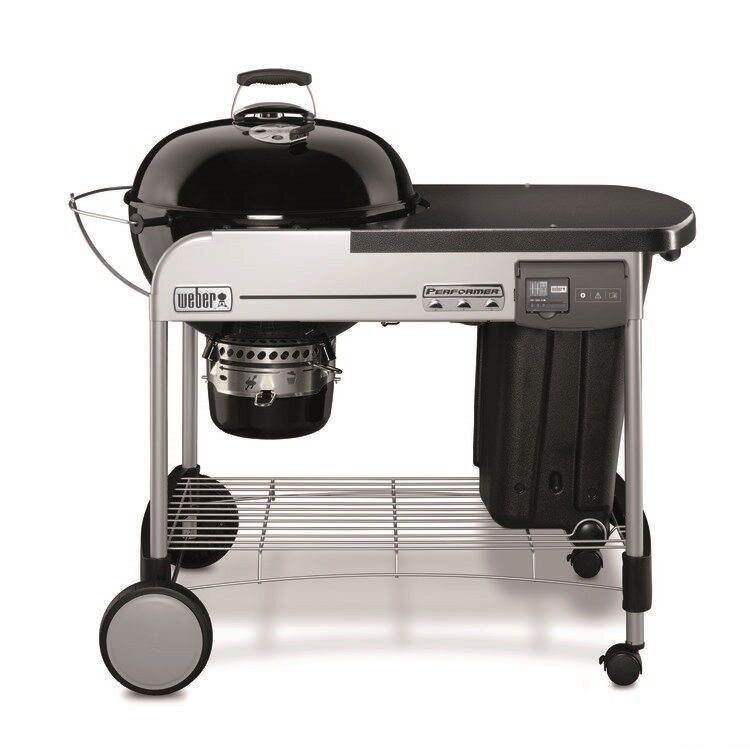 Угольный гриль Weber Performer Deluxe GBS, 57 см (газовый розжиг)  