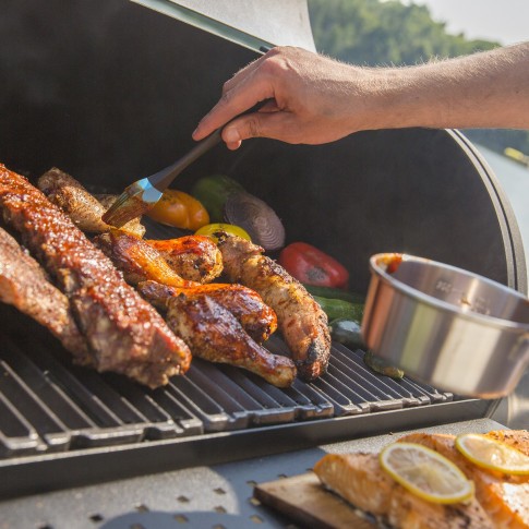 Угольный барельный гриль-коптильня Broil-King Regal OFFSET 400 в Саратове