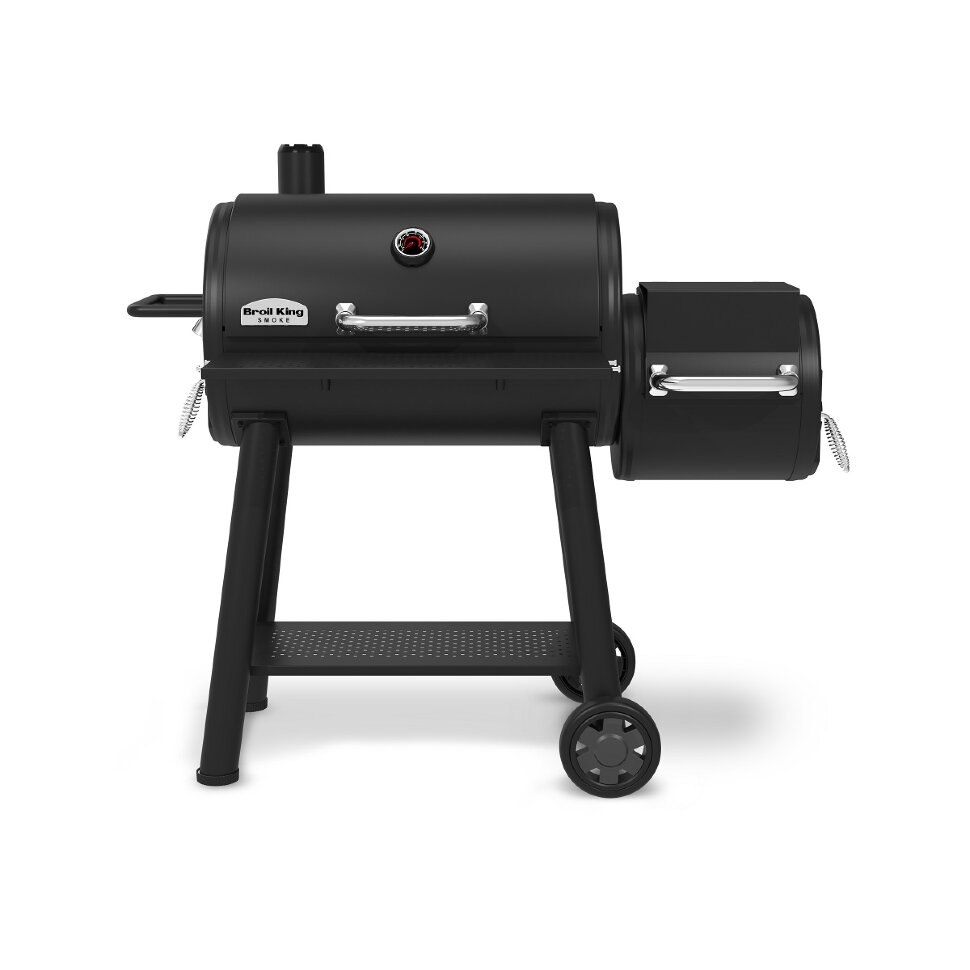 Угольный барельный гриль-коптильня Broil-King Regal OFFSET 400  