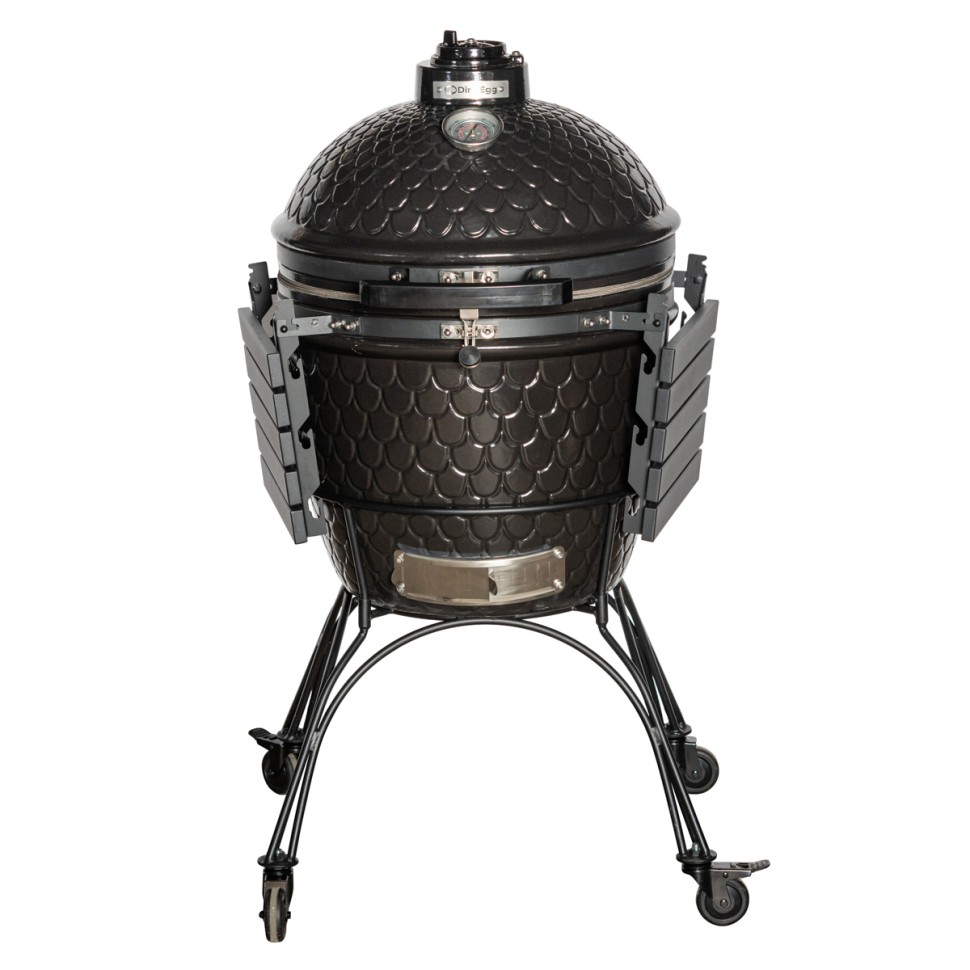 Керамический угольный гриль DinoEgg Classic Black  