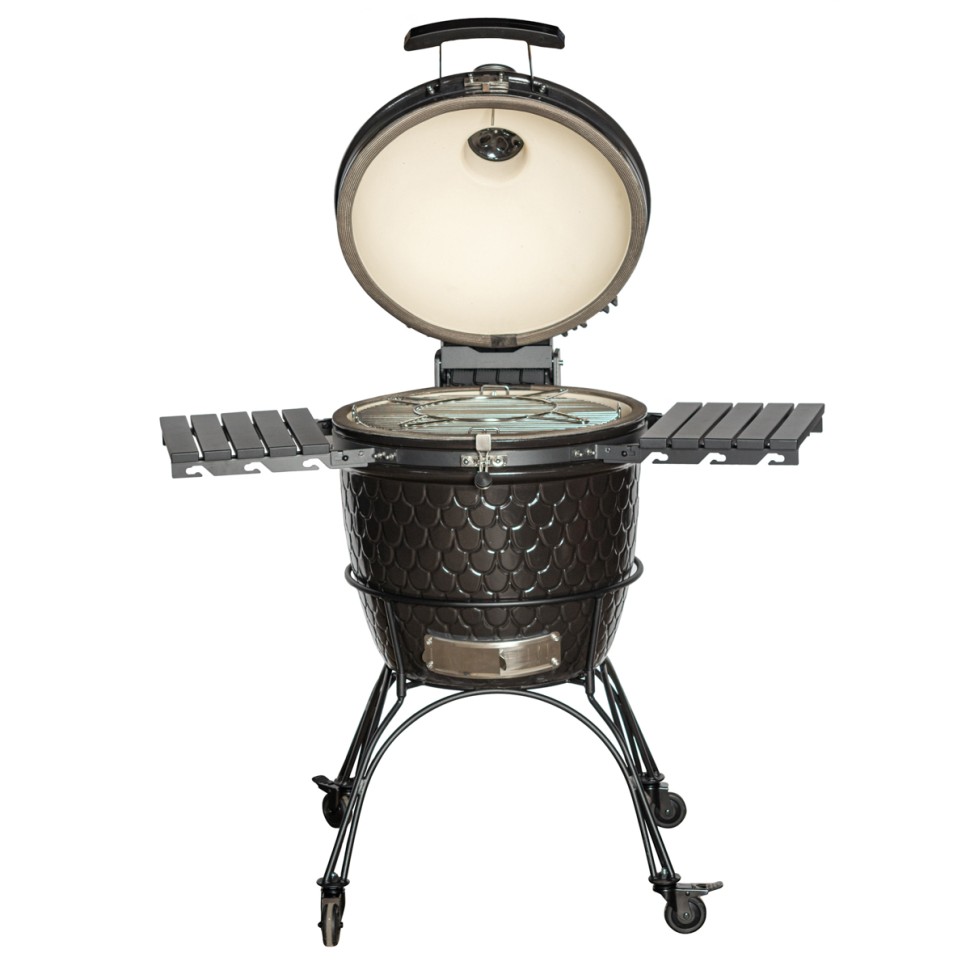 Керамический угольный гриль DinoEgg Classic Black  