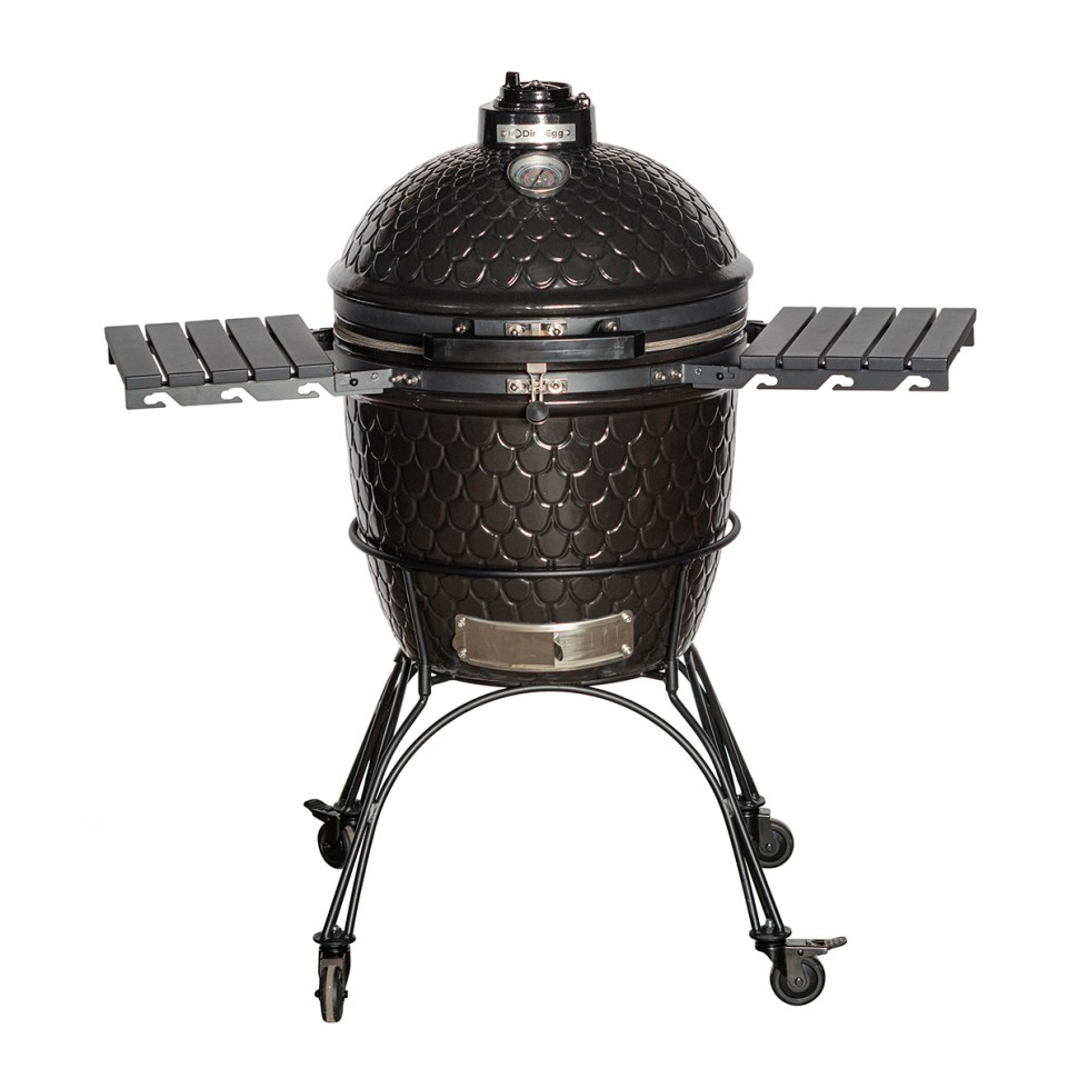 Керамический угольный гриль DinoEgg Classic Black  
