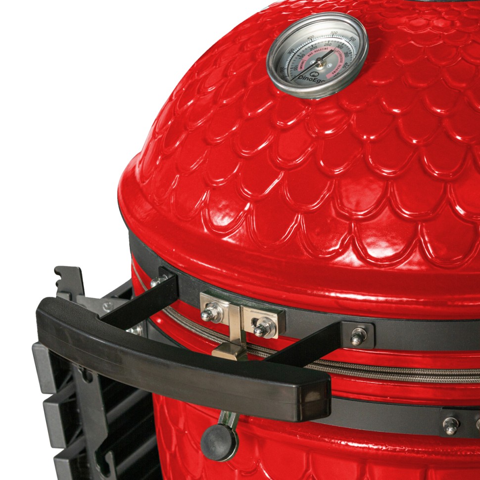 Керамический угольный гриль DinoEgg Classic Red  