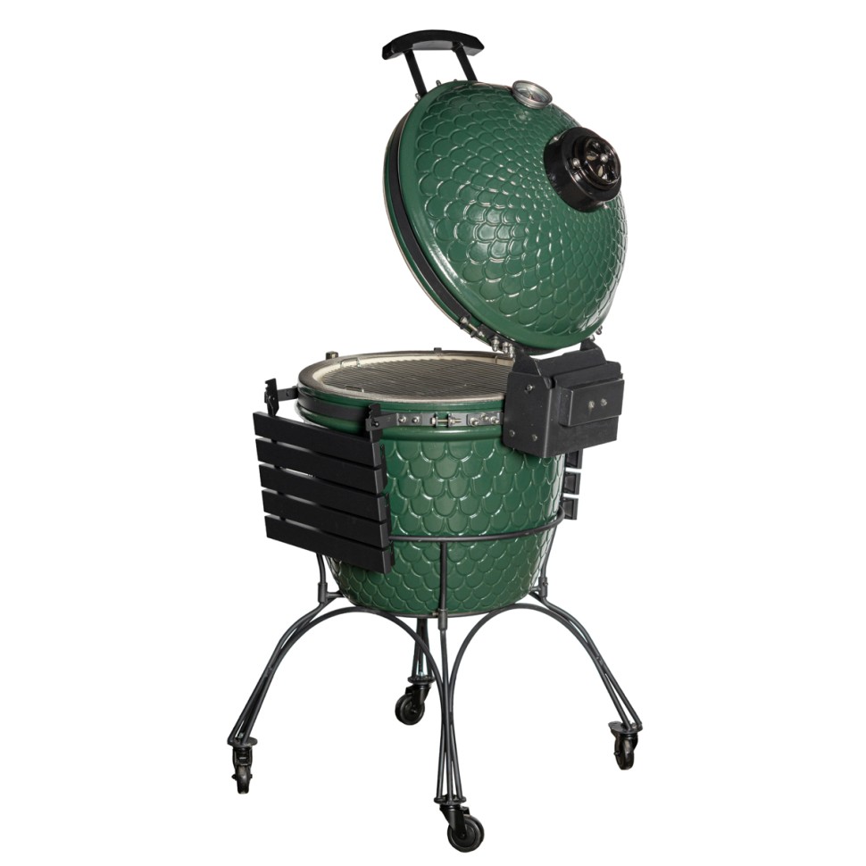 Керамический угольный гриль DinoEgg Classic Green  