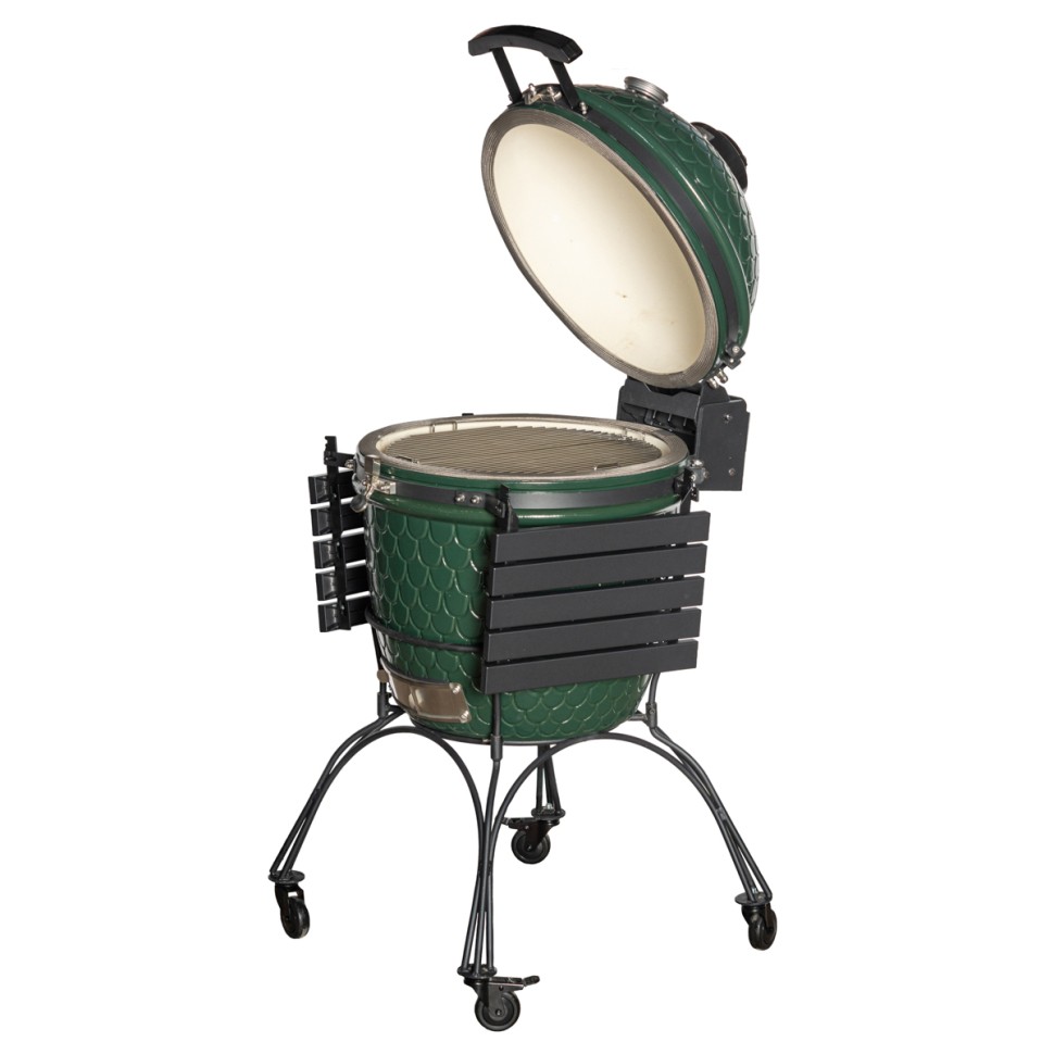 Керамический угольный гриль DinoEgg Classic Green  