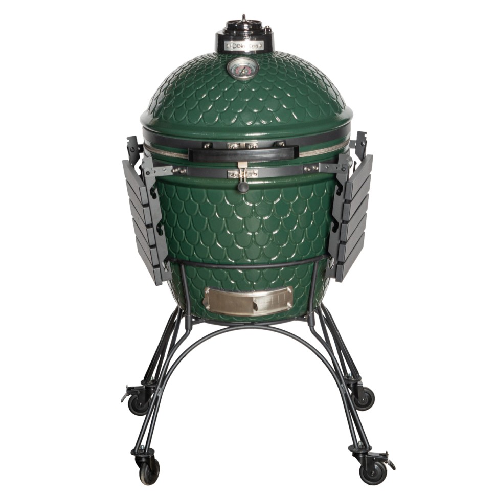 Керамический угольный гриль DinoEgg Classic Green  