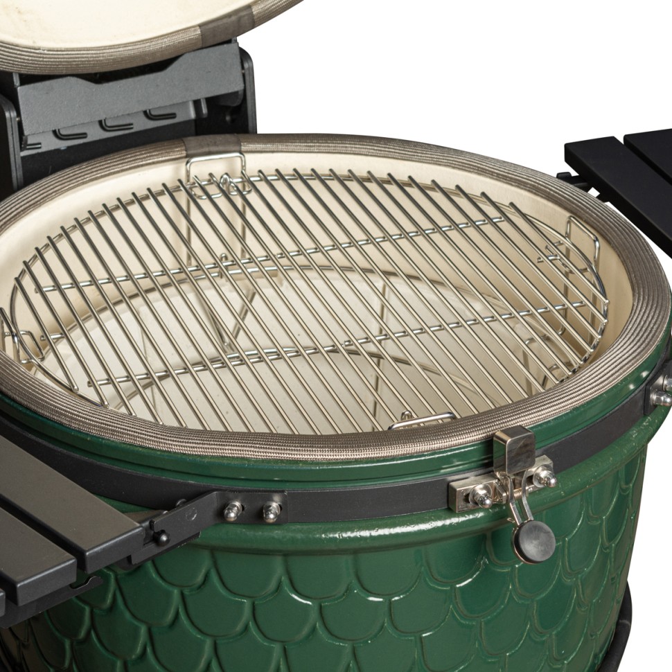 Керамический угольный гриль DinoEgg Classic Green  