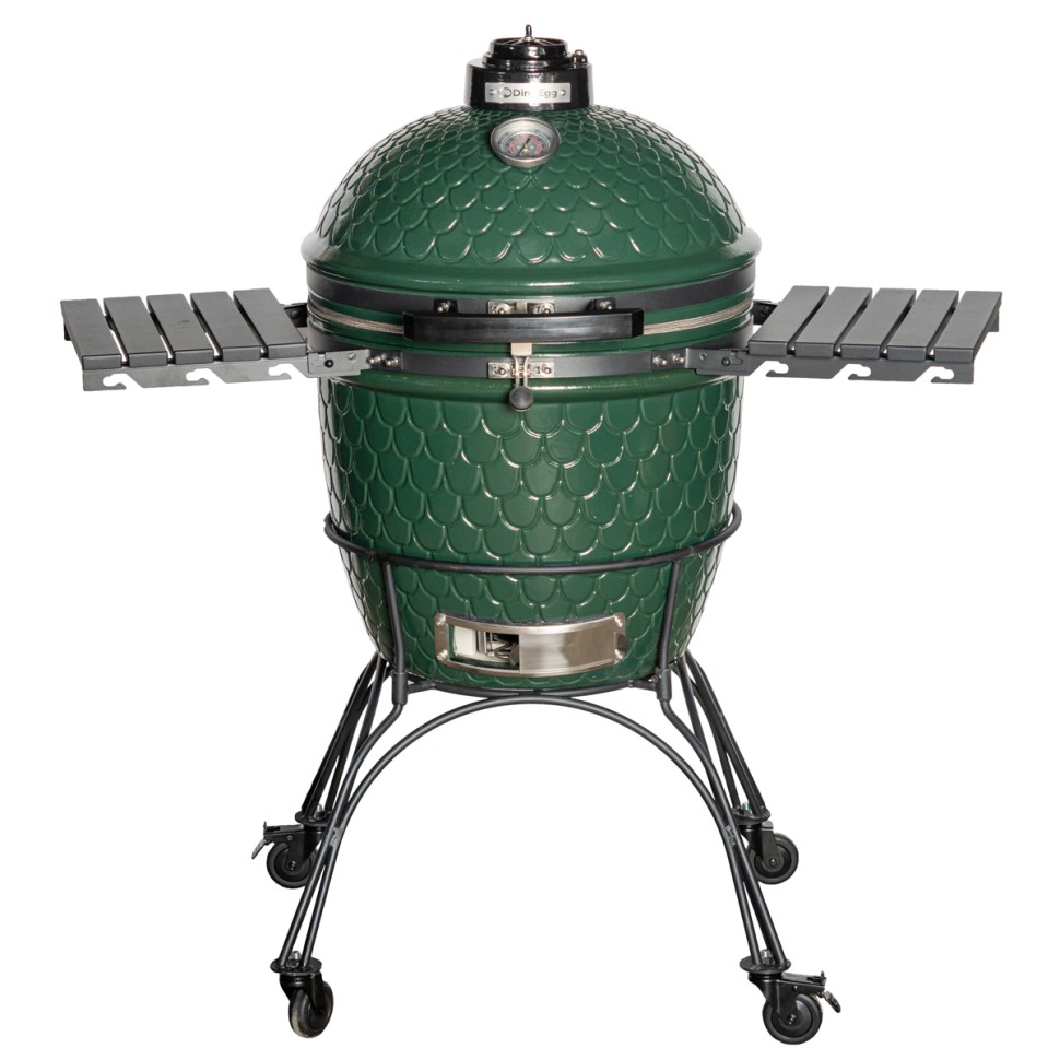 Керамический угольный гриль DinoEgg Classic Green  