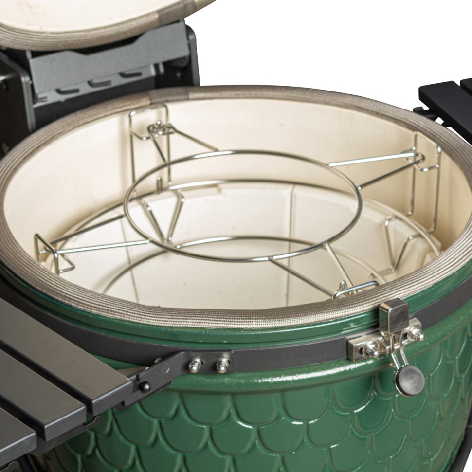 Керамический угольный гриль DinoEgg Classic Green  