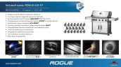 Газовый гриль Rogue-625 XT (стальной с ИК горелкой 2/3)  