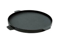 Гриль планча Big Green Egg, чугунная, двухсторонняя, круглая 35 см