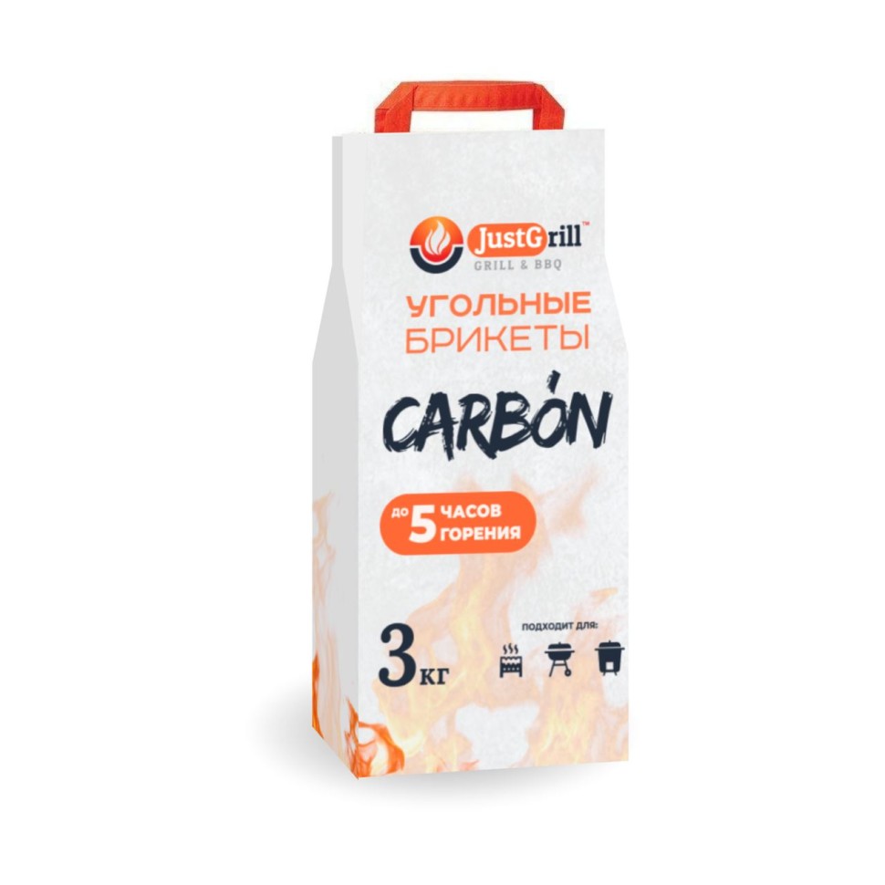 Древесно-угольные брикеты Carbon 3 кг  