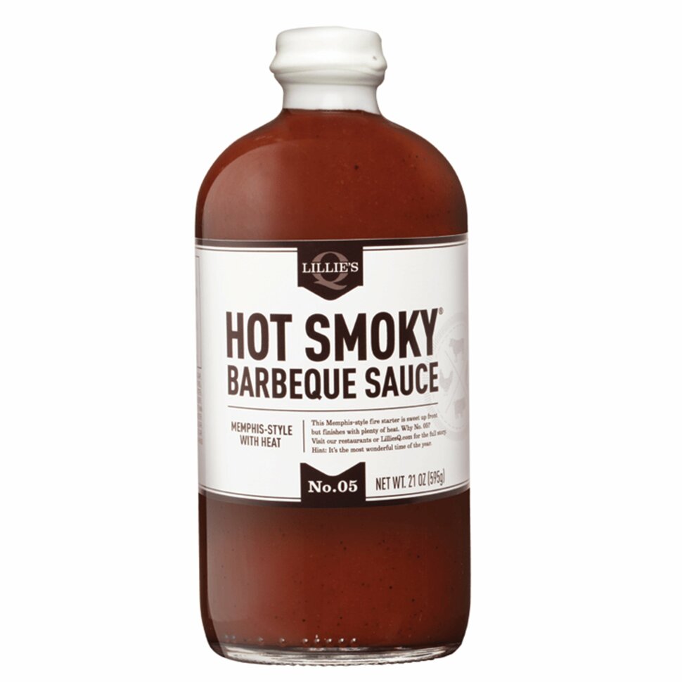 Соус барбекю HOT SMOKY 595г бутылка/стекло (LILLIE'S)  