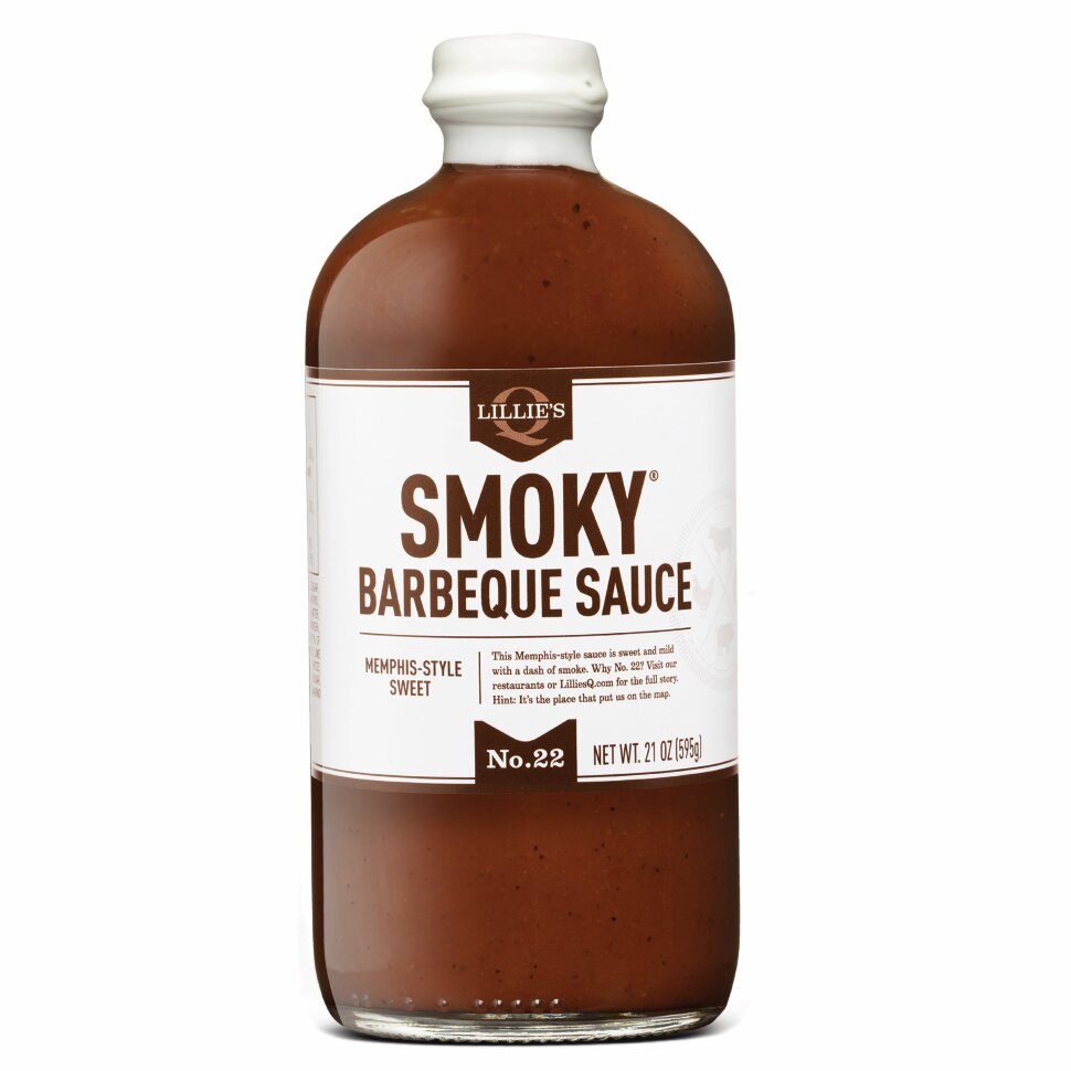 Соус барбекю SMOKY 595г бутылка/стекло (LILLIE'S)  