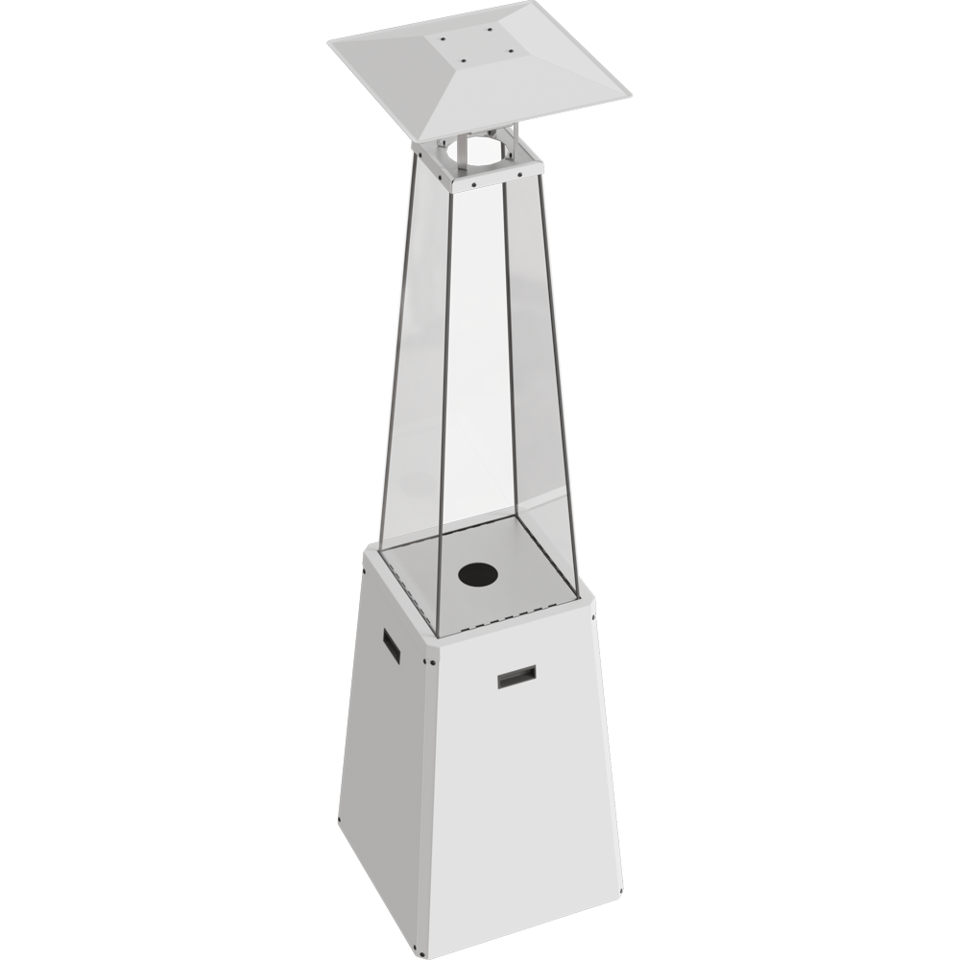 Уличный газовый обогреватель Kratki umbrella, без стоек, белый  