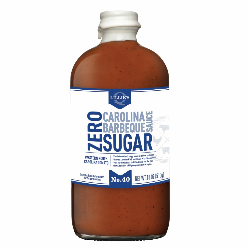 Соус барбекю ZERO SUGAR CAROLINA 510г бутылка/стекло (LILLIE'S)  
