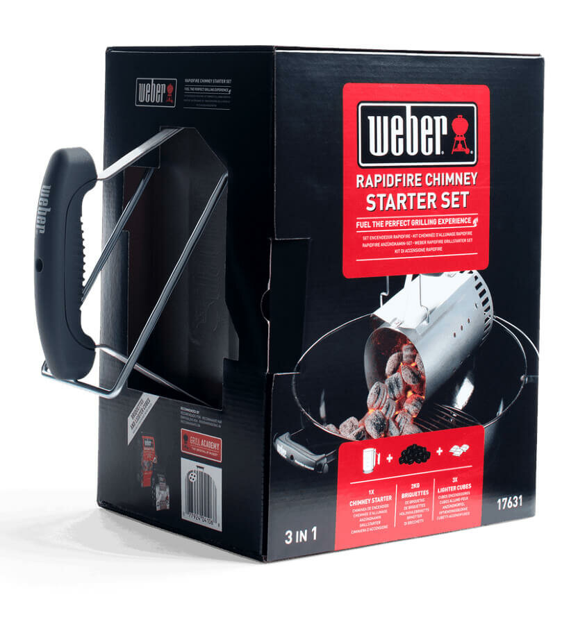 Стартовый набор Weber: cтартер, брикеты, кубики для розжига  