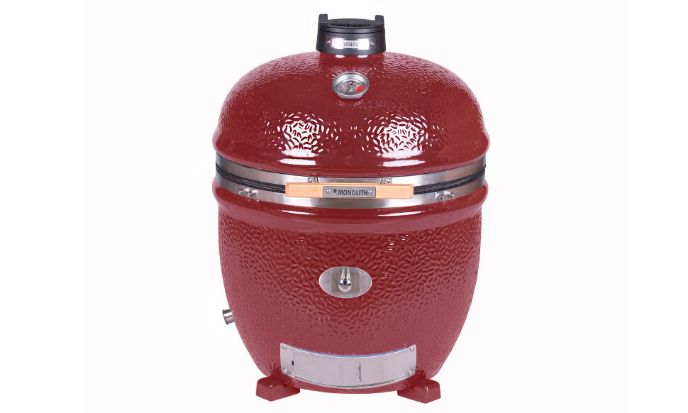 Керамический гриль Monolith Le Chef Pro 2.0 без столиков и ножек, красный  