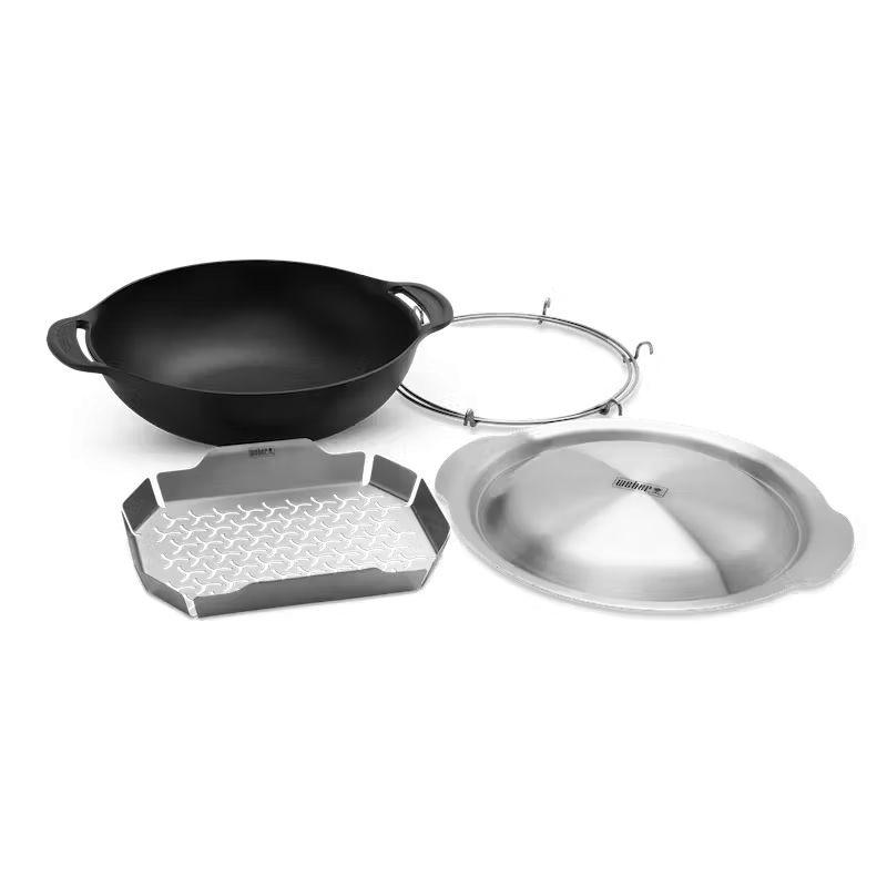 Weber Crafted Вок чугунный с возможностью приготовления на пару  