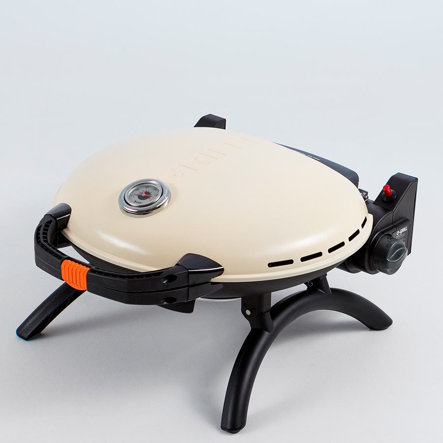 Гриль газовый O-GRILL 700T, bicolor black-cream  