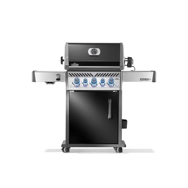 Газовый гриль Napoleon, Rogue PRO-S 425 (черный, с ИК горелкой 3/3, задней горелкой и вертелом в комплекте)  