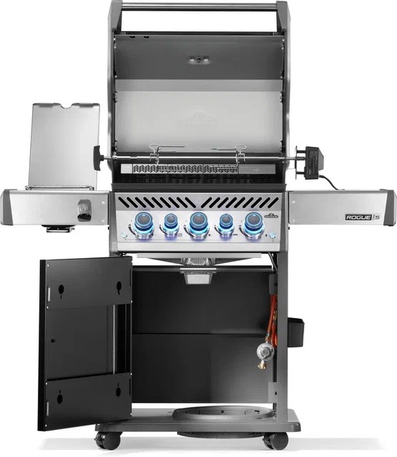 Газовый гриль Napoleon, Rogue PRO-S 425 (черный, с ИК горелкой 3/3, задней горелкой и вертелом в комплекте)  